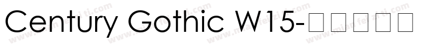 Century Gothic W15字体转换